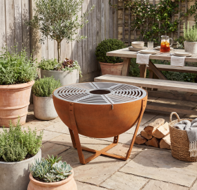 Corten Charcoal Grill